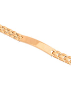 VOJ Men Gold Polished Link Bracelet