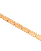 VOJ Gold Toned Linked Minimal Bracelet For Men's