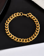VOJ Stainless Steel Men's Linked Bracelet