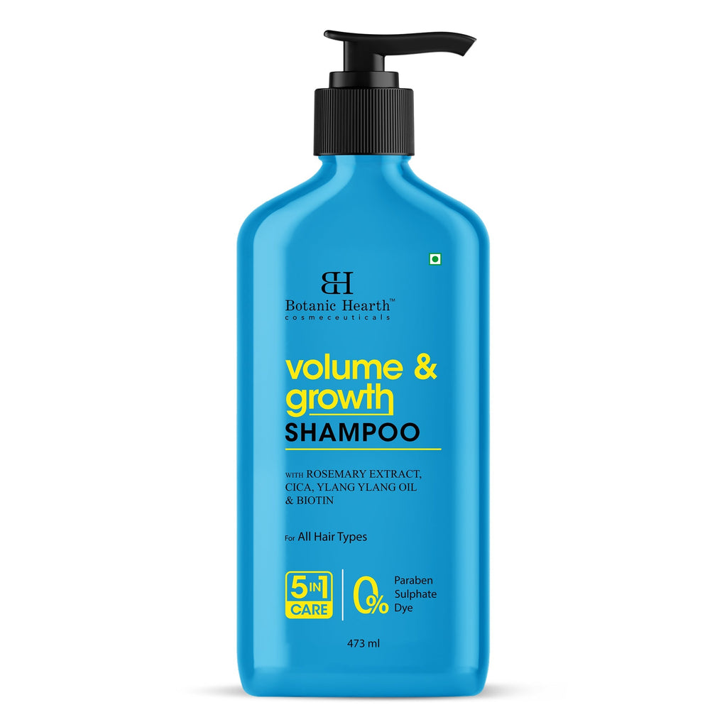 Botanic Hearth Volume & Growth Shampoo with blend of Rosemary & Cica | Grocsy