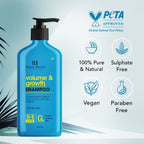 Botanic Hearth Volume & Growth Shampoo with blend of Rosemary & Cica | Grocsy