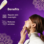 Rania Night Cream with Vitamin C, 24K Gold, Niacinamide | Grocsy