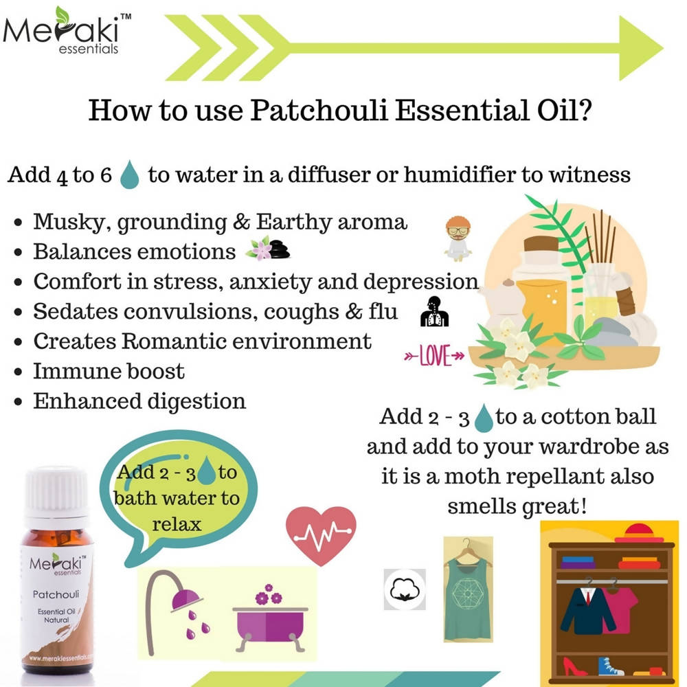 Meraki Essentials Patchouli Essential Oil | Grocsy