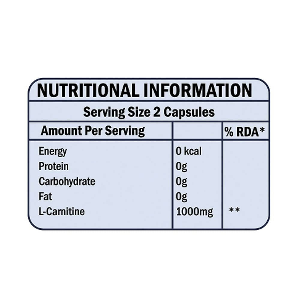 Scitron L-Carnitine 1000mg Veg Capsules | Grocsy
