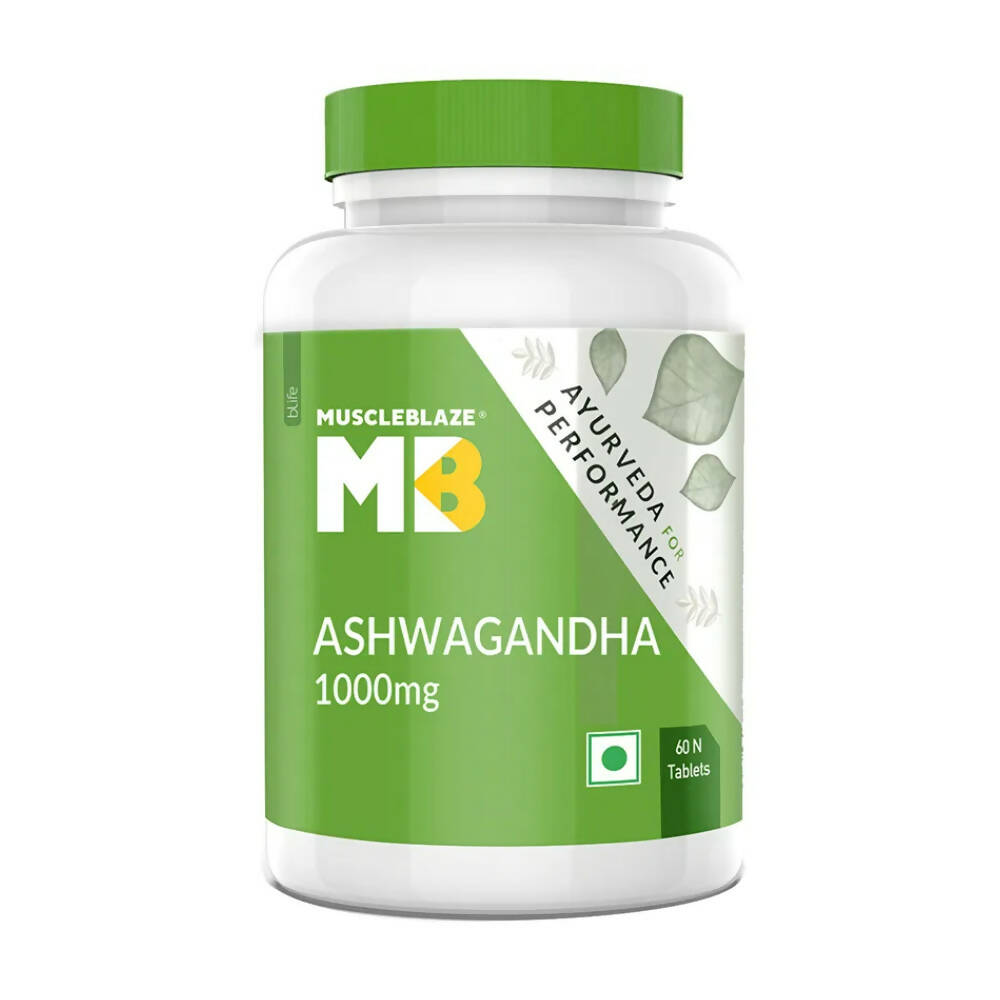MuscleBlaze Ashwagandha Tablets | Grocsy