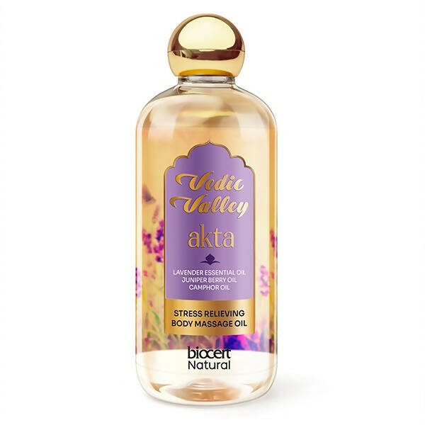 Vedic Valley Stress Relieving Lavender Body Massage Oil | Grocsy