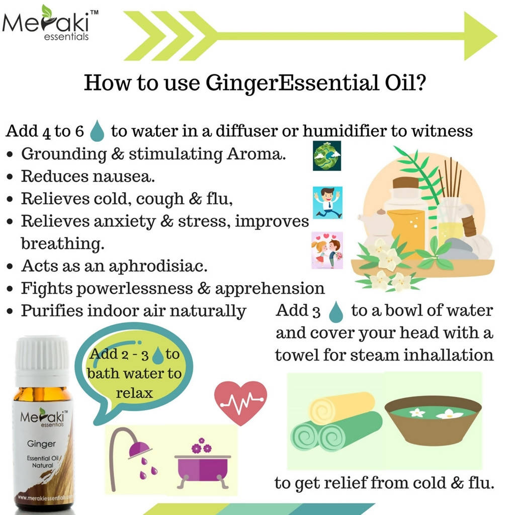 Meraki Essentials Ginger Essential Oil | Grocsy