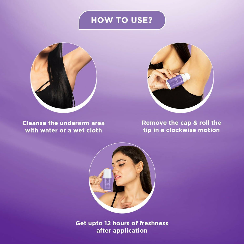 Bella Vita Flora Natural Underarm Roll On Deodorant for Women | Grocsy