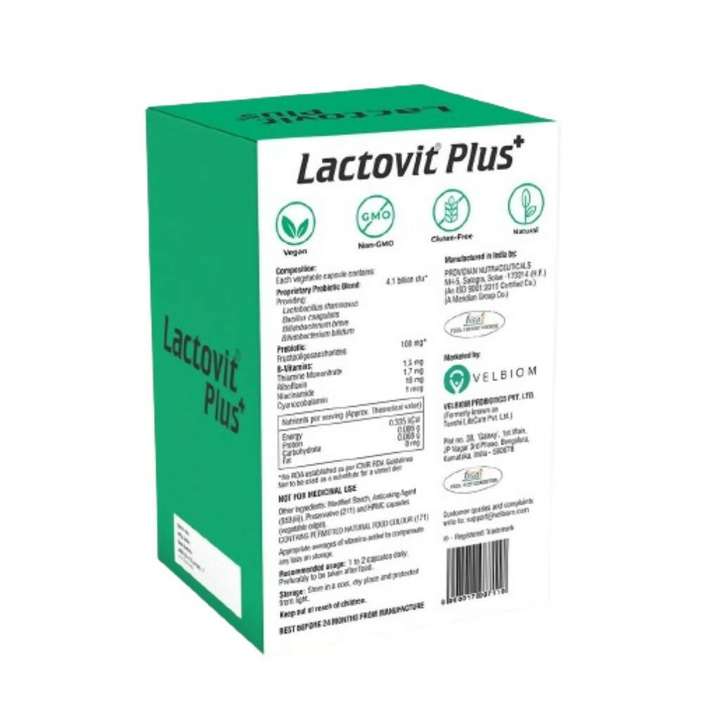 Velbiom Lactovit Plus Probiotics For Men | Grocsy