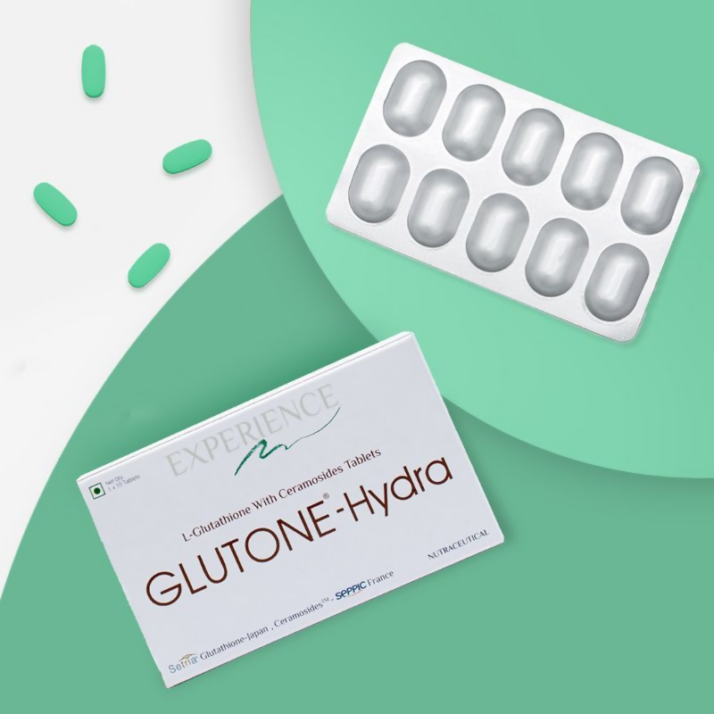 Glutone-Hydra Setria Glutathione & Ceramosides Tablets | Grocsy