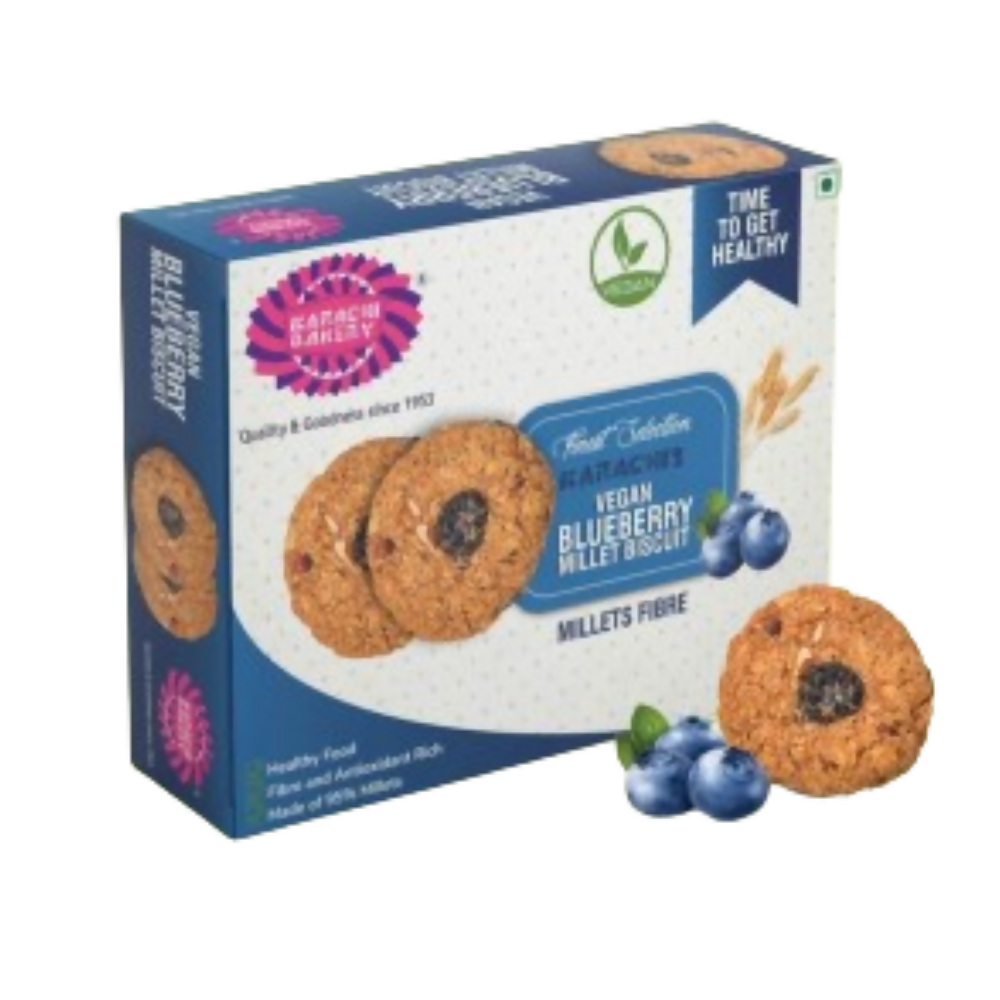 Karachi Bakery Vegan Blueberry Millet Biscuit | Grocsy