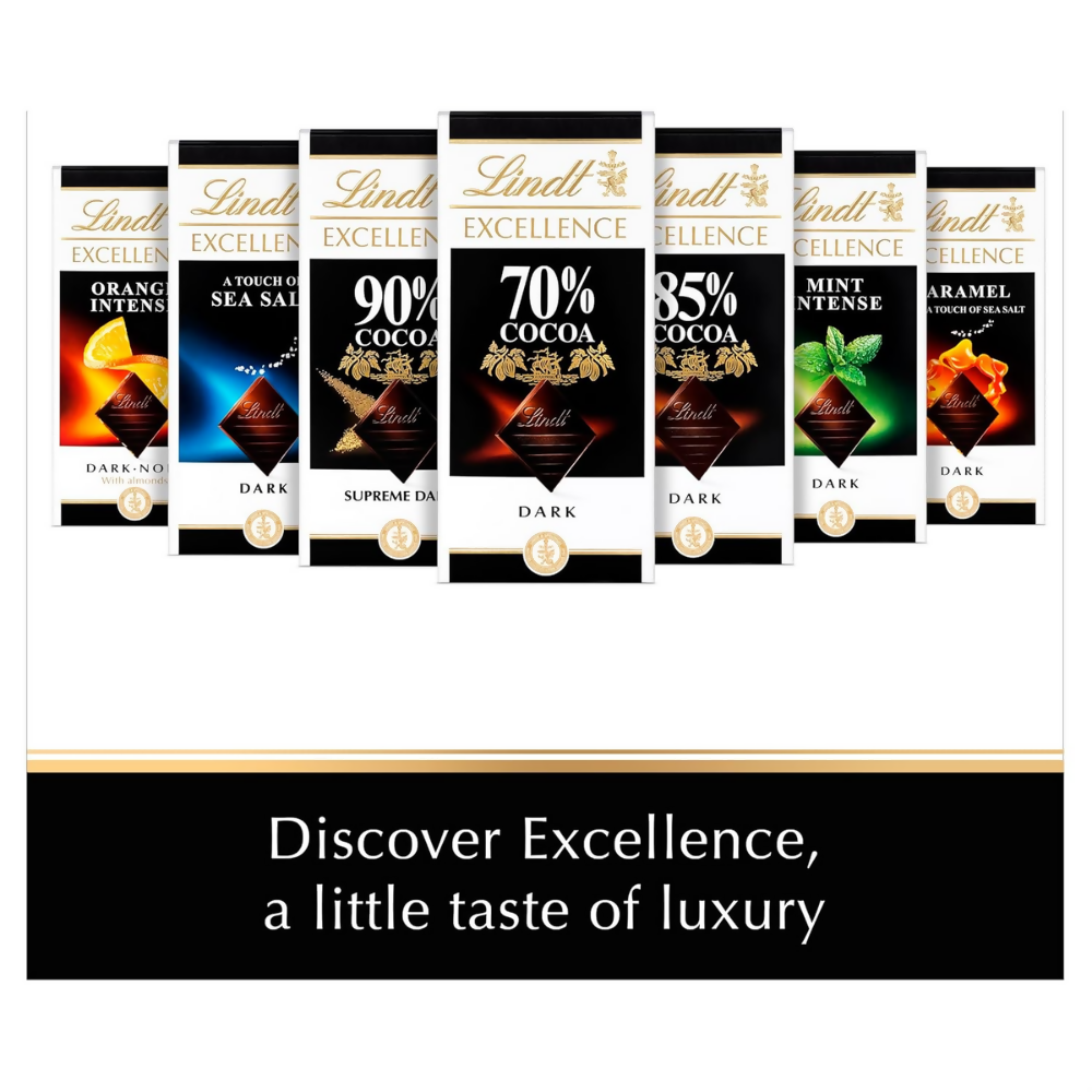 Lindt Excellence Sea Salt Touch Chocolate | Grocsy