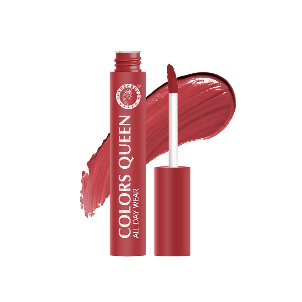 Colors Queen All Day Wear Liquid Lipstick - Coral Camp | Grocsy