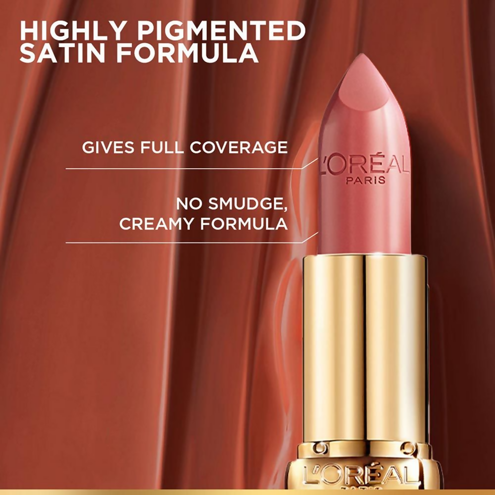 L'Oreal Paris Color Riche Satin Lipstick - 30 Beige A Nu | Grocsy