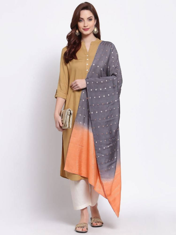 Myshka Women's Latest Multi Colour Cotton Silk Printed Casual Dupatta | Grocsy