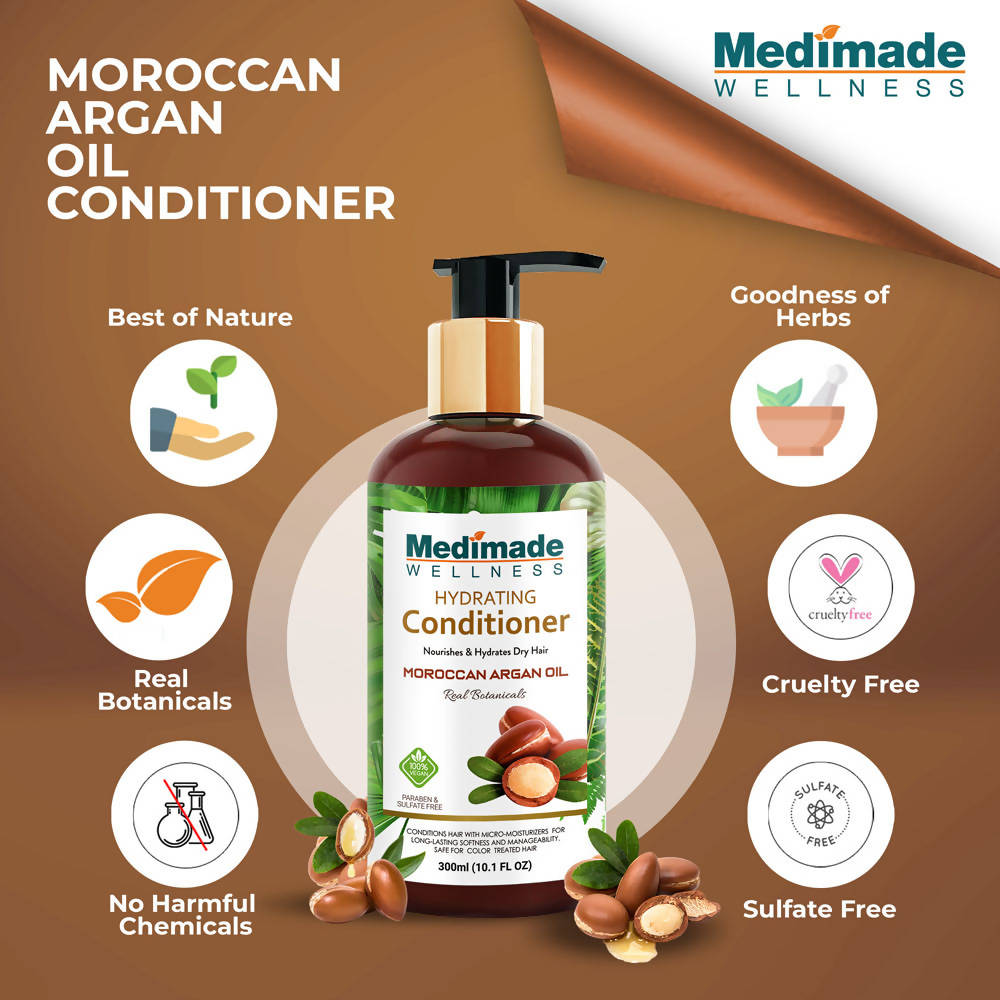 Medimade Wellness Hydrating Conditioner With Moroccan Argan Oil | Grocsy