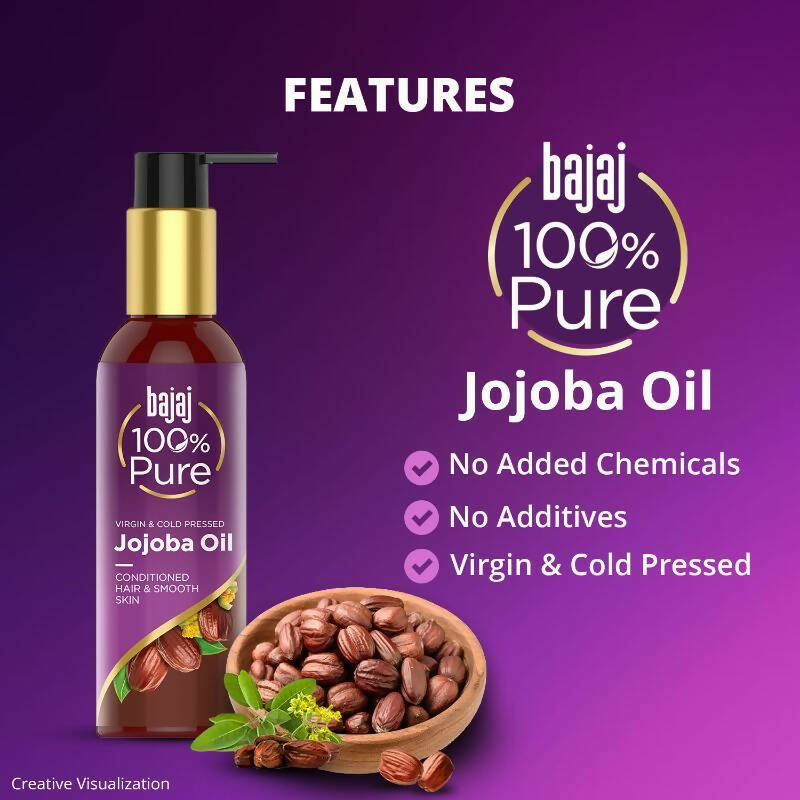 Bajaj 100% Pure Jojoba Oil for Conditioned Hair & Smooth Skin | Grocsy
