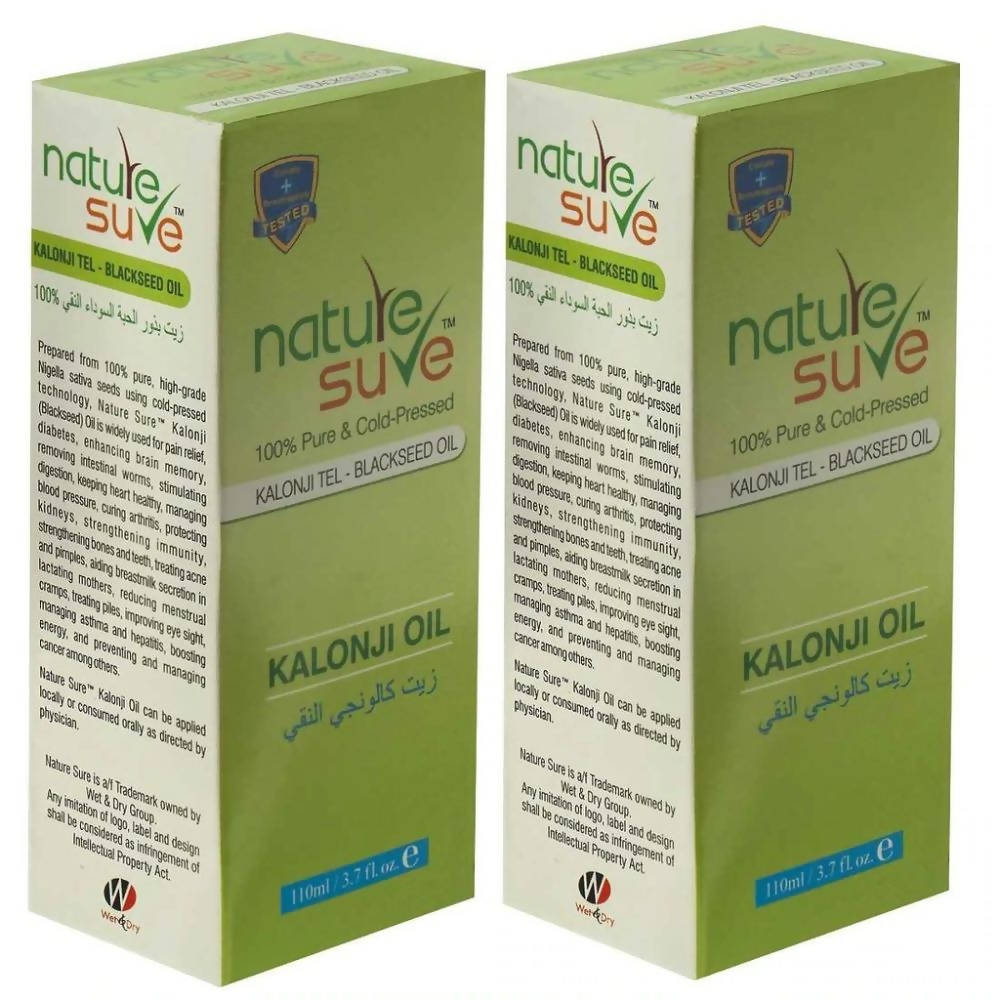 Nature Sure 100% Pure & Cold-Pressed Kalonji Tel - Black Seed Oil | Grocsy
