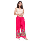 Asmaani Dark Pink Color Digital Print Sarara | Grocsy