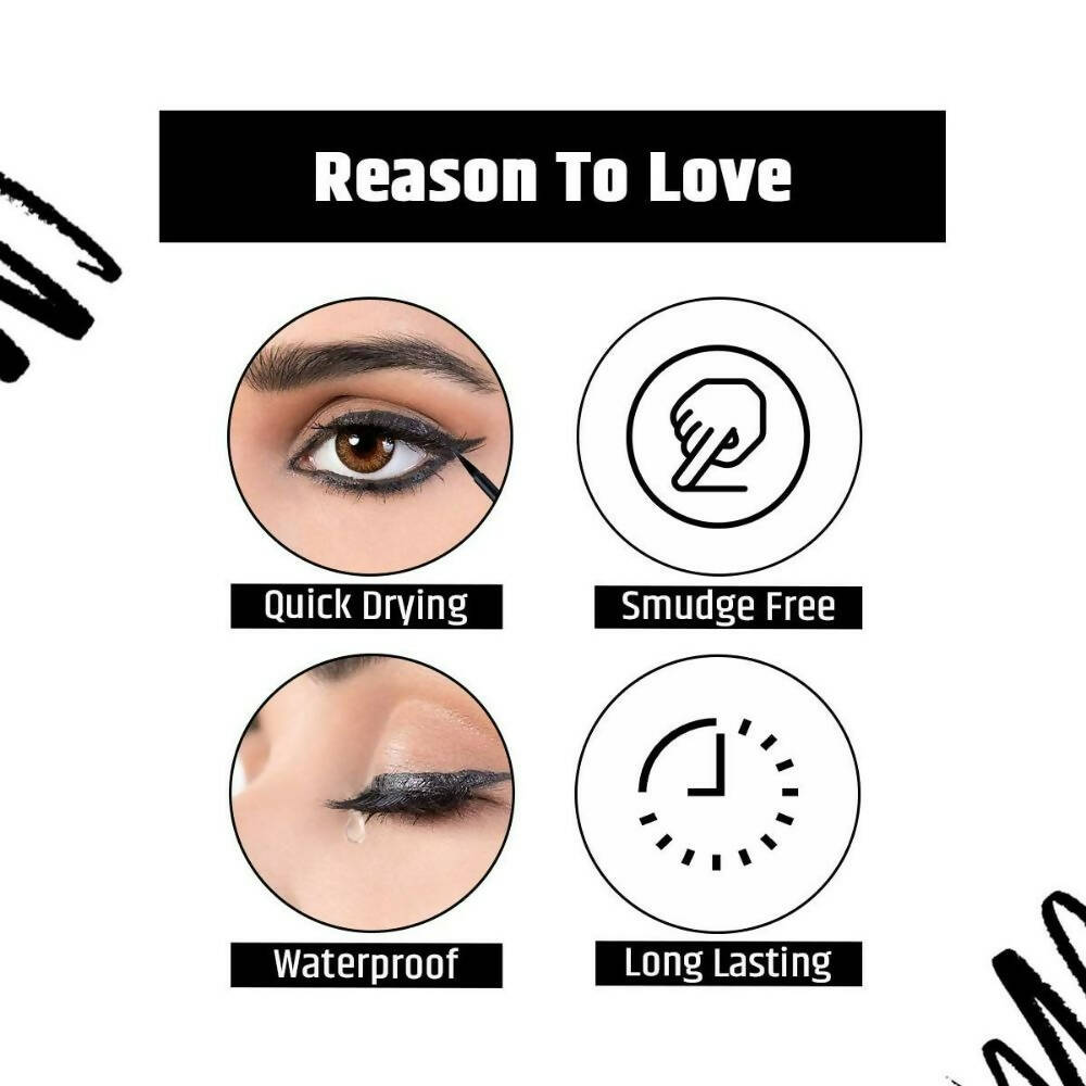 Insight Cosmetics Shiny Waterproof Eyeliner - Black | Grocsy