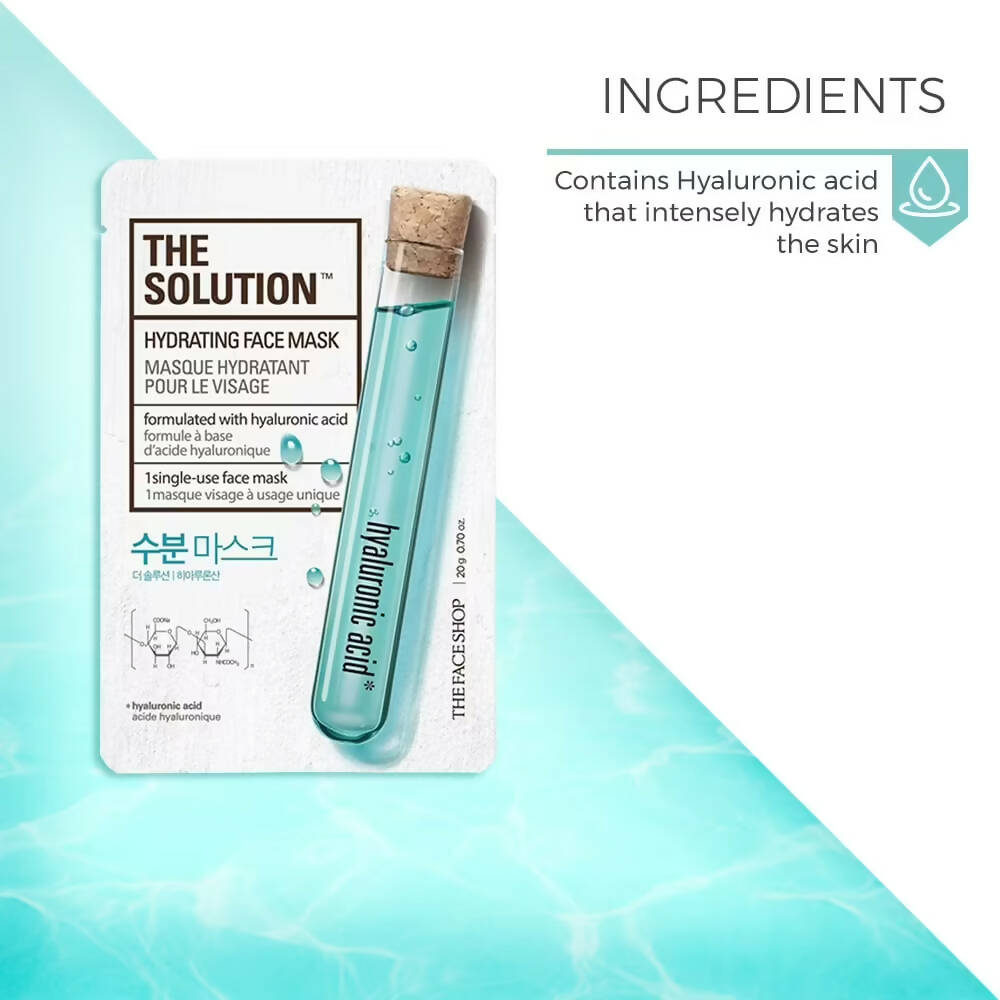 The Face Shop The Solution Hydrating Face Mask - Korean Skincare | Grocsy