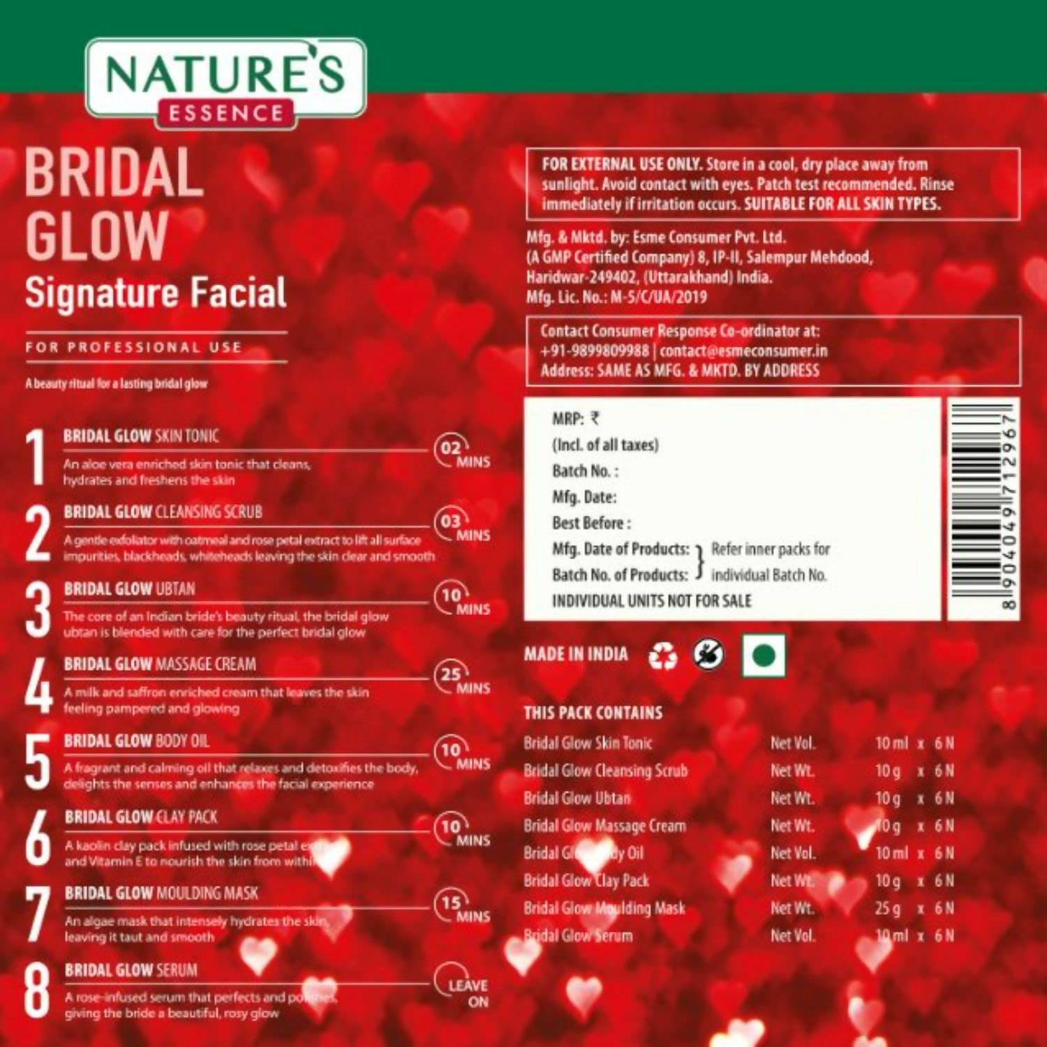Nature's Essence Bridal Glow Signature Facial Kit | Grocsy