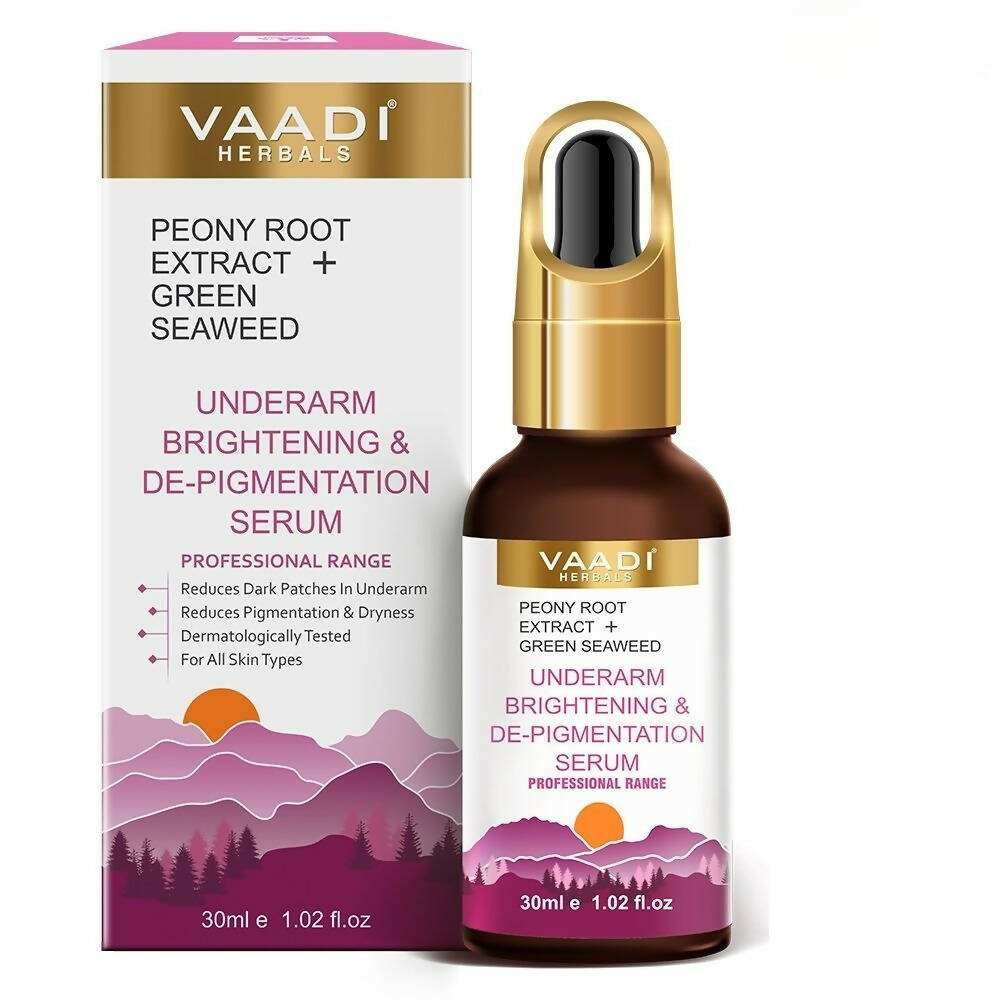 Vaadi Herbals Underarm Brightening & De-pigmentation Serum With Peony Root Extract & Green Seaweed | Grocsy