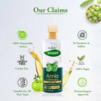 VI-JOHN Prakritik Amla & Bhringraj Hair Oil For premature greying, 100% Natural Bio-Actives | Grocsy