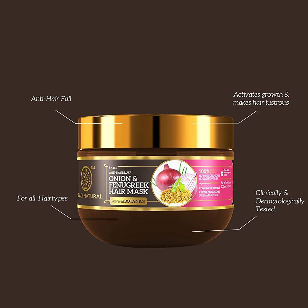 Khadi Natural Onion & Fenugreek Hair Mask | Grocsy