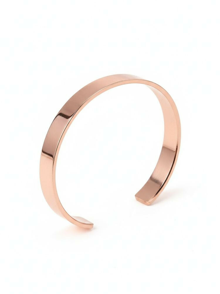 NVR Men's Rose Gold Kada Bracelet | Grocsy