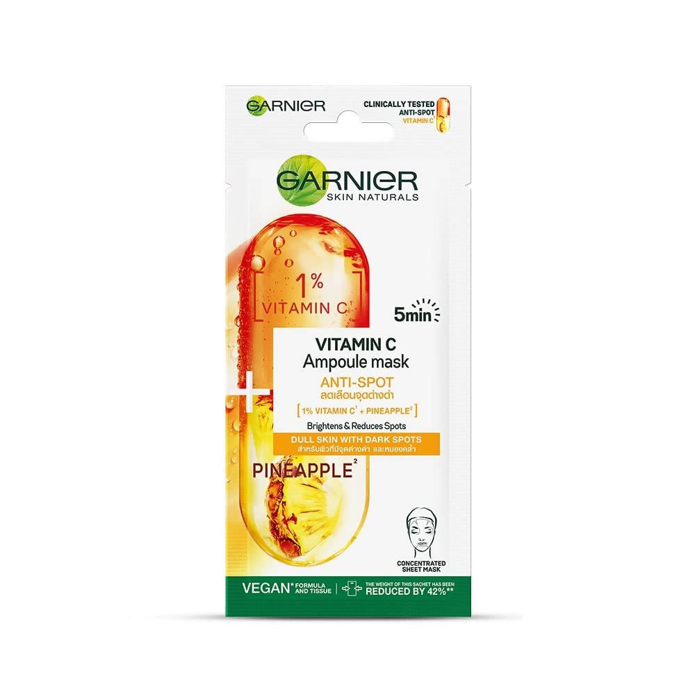 Garnier Vitamin C Serum Ampoule Pineapple Face Sheet Mask | Grocsy