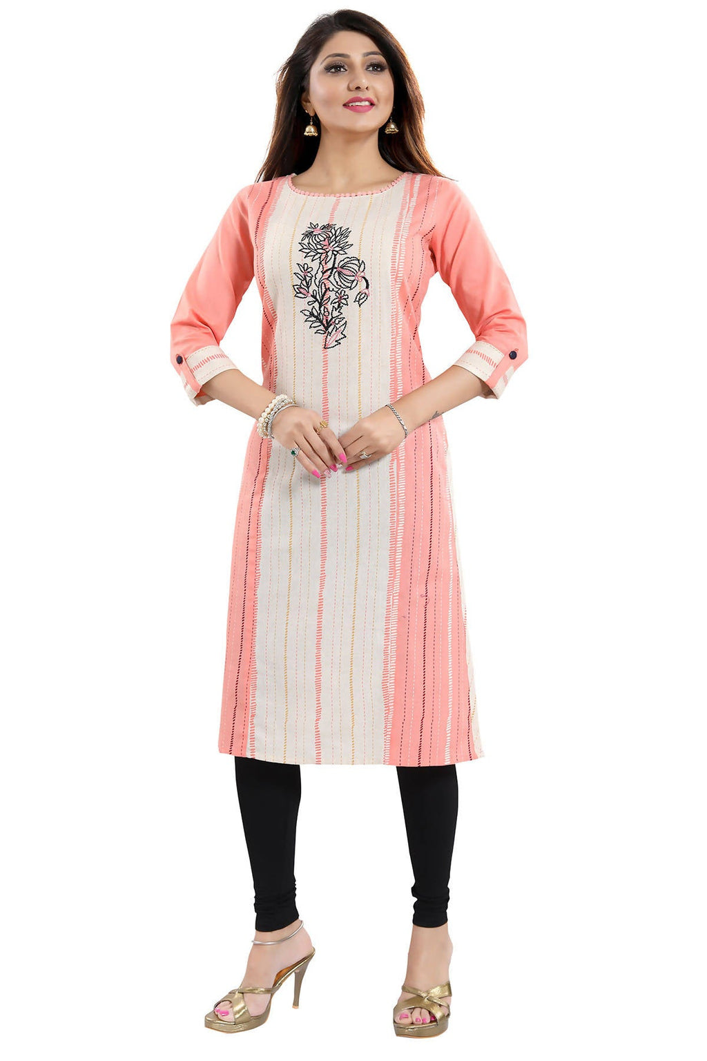 Snehal Creations Tantalising Tomato Cotton Printed Tunic For Everyday Wear | Grocsy