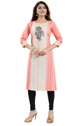 Snehal Creations Tantalising Tomato Cotton Printed Tunic For Everyday Wear | Grocsy