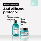 L'Oreal Paris Professionnel Scalp Advanced Anti-Oiliness 2-In-1 Deep Purifier Clay With 3% AHA | Grocsy