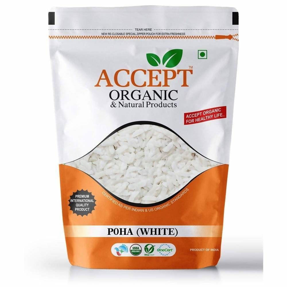 Accept Organic White Poha | Grocsy