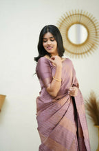 Partywear Designer Light purple Banarasi Silk Fancy Saree - Starwalk | Grocsy