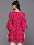Ahalyaa Women's Traditional wear Tunic - Red | Grocsy