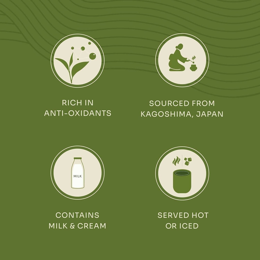 Chiran Instant Matcha Latte Premix Sachets | Grocsy