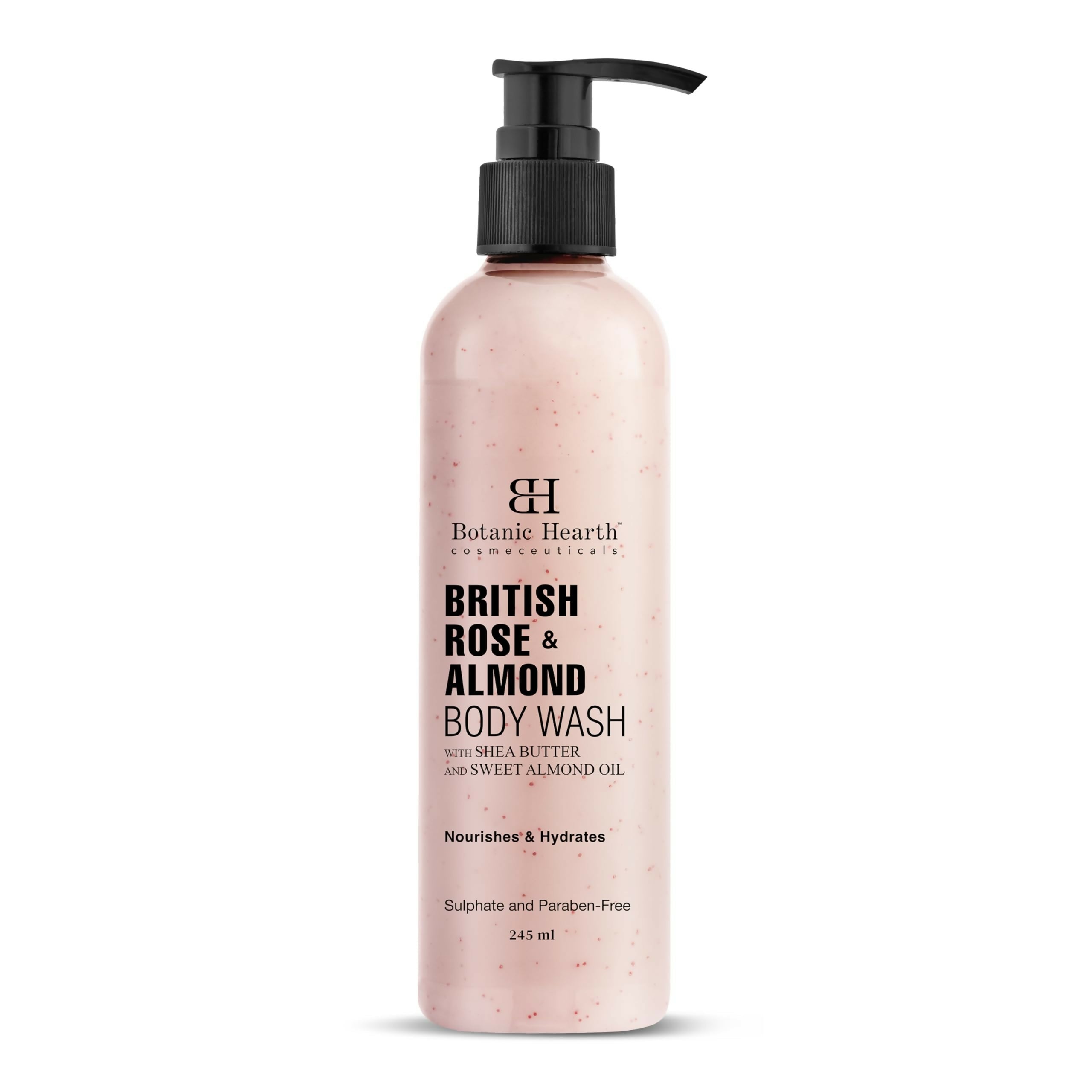 Botanic Hearth British Rose & Almond Body Wash with Shea Butter | Grocsy