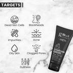 Globus Naturals Anti Pollution & Anti Acne Charcoal Face Wash For Men | Grocsy