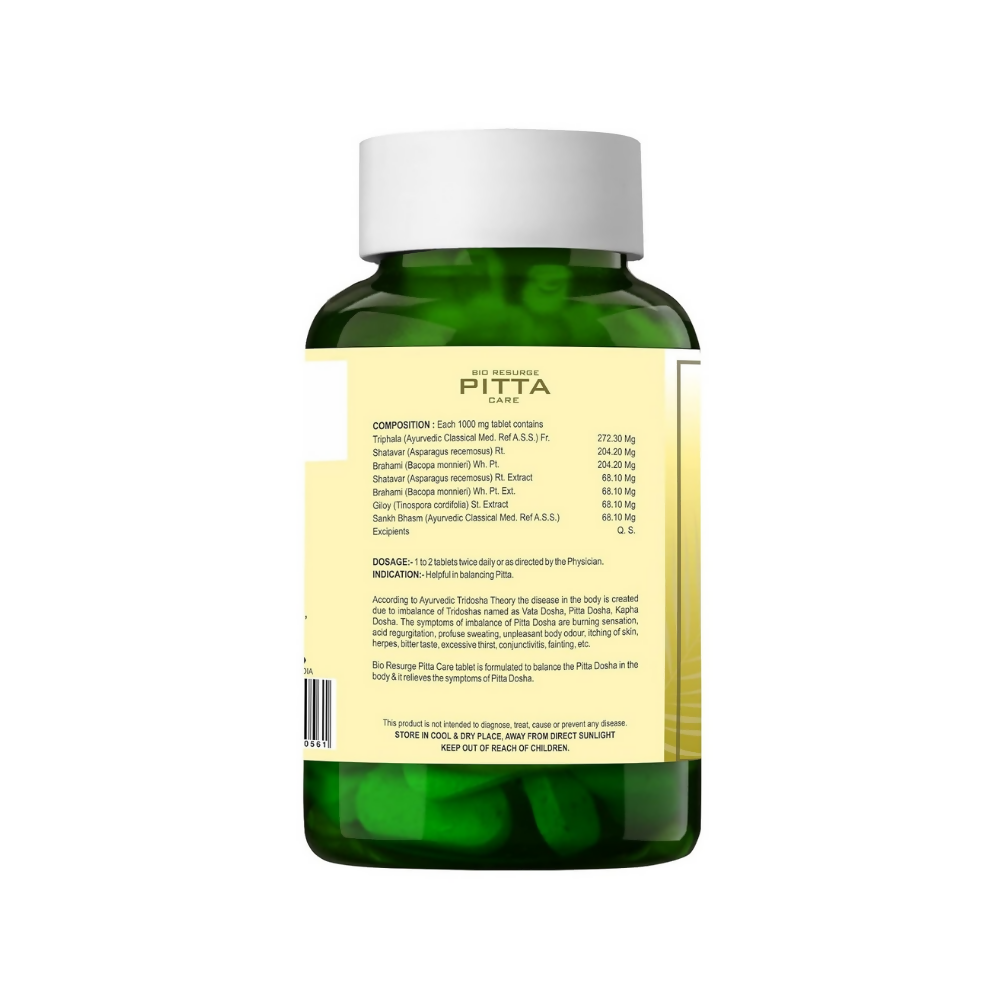 Bio Resurge Life Pitta Care Tablets | Grocsy