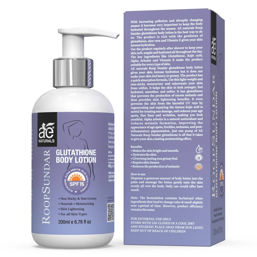 Ae Naturals Roop Sundar Glutathione Body Lotion | Grocsy