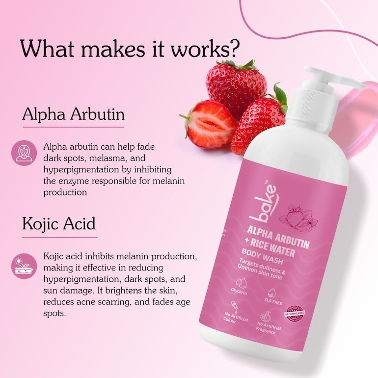 Bake Alpha Arbutin Body Wash | Grocsy