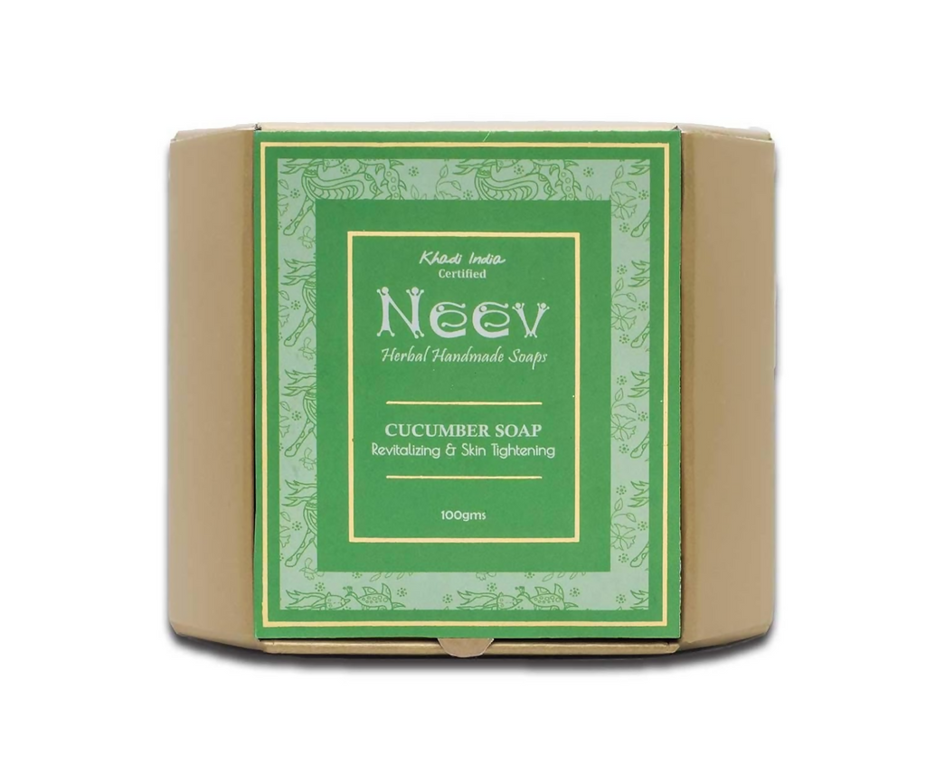Neev Herbal Handmade Soaps Cucumber Soap Revitalizing and Skin Tightening | Grocsy