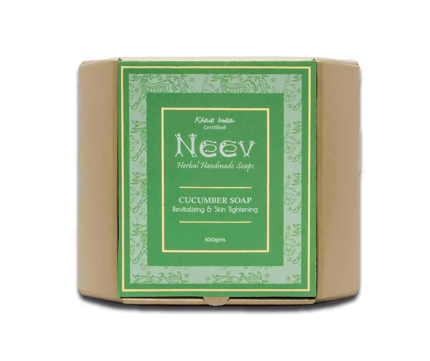 Neev Herbal Handmade Soaps Cucumber Soap Revitalizing and Skin Tightening | Grocsy