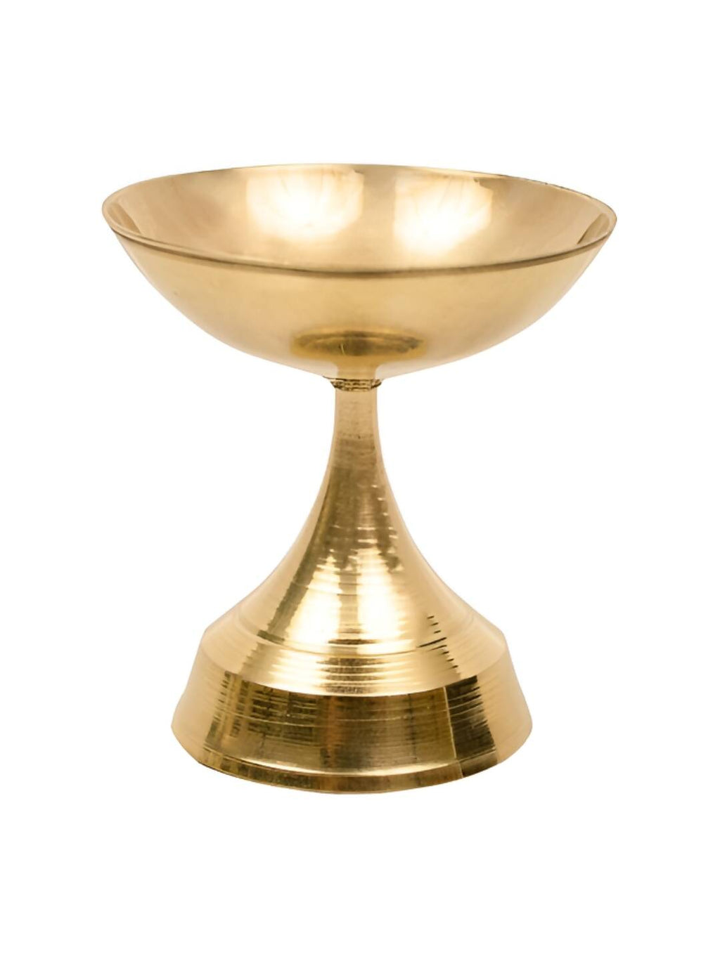 Spillbox Gold-Toned Brass Niranjan Small Deep Pooja Essential | Grocsy