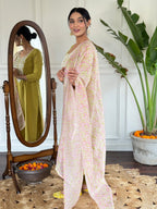 Teeya Creation Liril Colour Viscose Slub Embroidery Work Fully Stitched Kurti Set | Grocsy