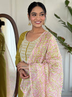 Teeya Creation Liril Colour Viscose Slub Embroidery Work Fully Stitched Kurti Set | Grocsy