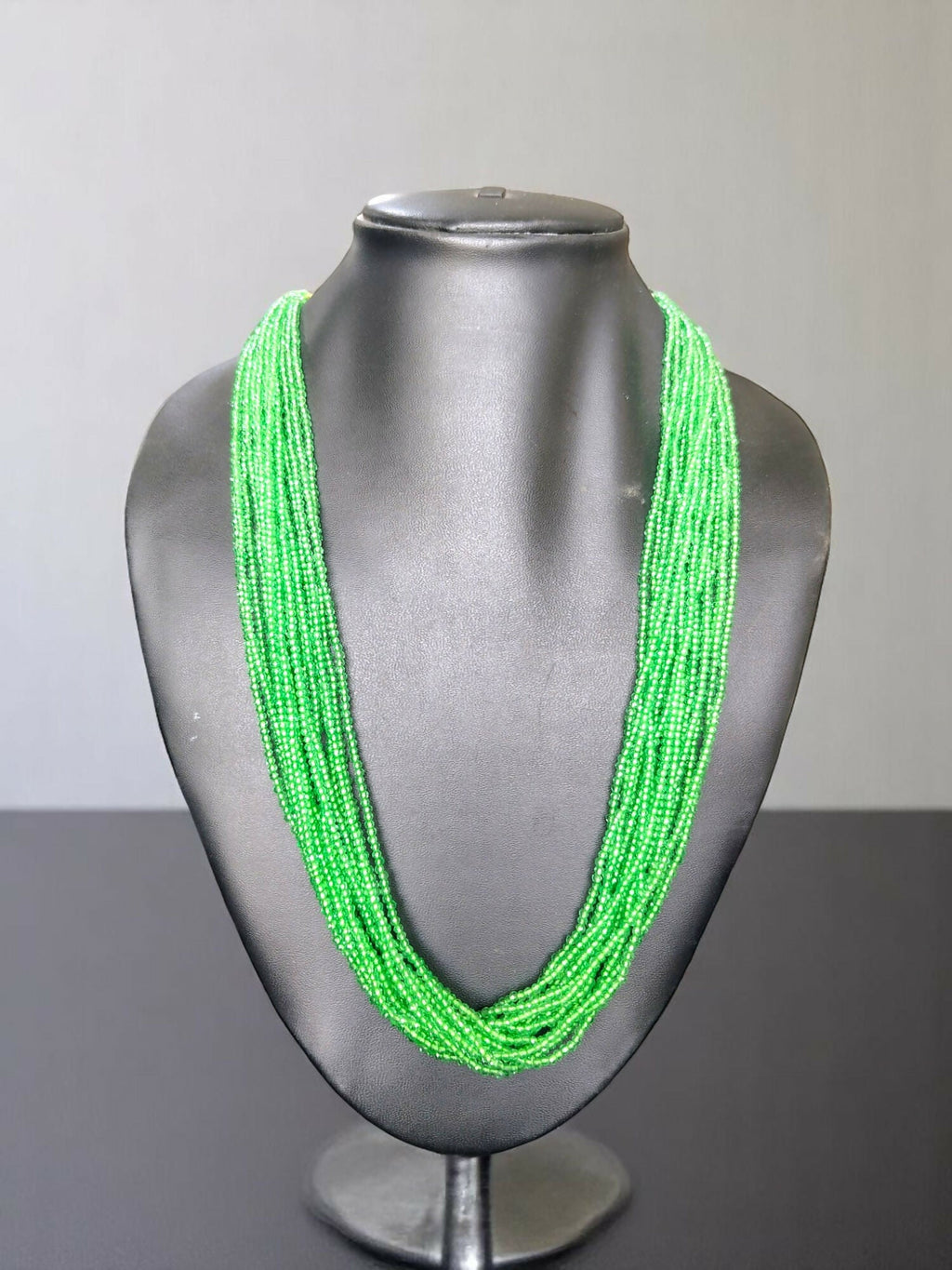 Inhanns Crystal Beads Luxe Edition – Multi-Layered Necklace - Light Green | Grocsy