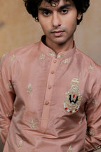 Semi Pattu Copper Balaji Ratna Pattu Set By Hilo Design | Grocsy